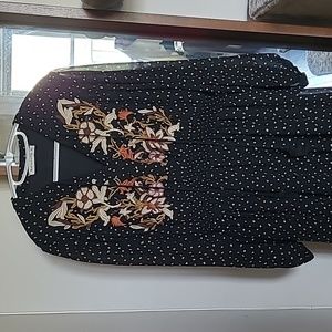 Black boho maxi dress - 1XL/14